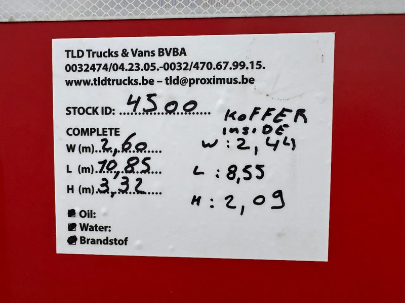 بصندوق مغلق شاحنة DAF LF 55.220 **MANUAL GEARBOX-EURO4-BELGIAN TRUCK**: صور 17