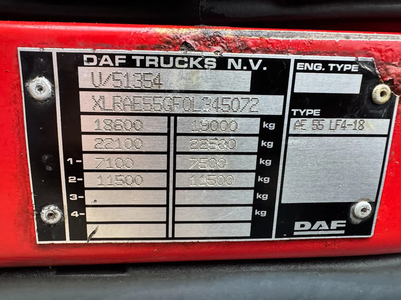 بصندوق مغلق شاحنة DAF LF 55.220 **MANUAL GEARBOX-EURO4-BELGIAN TRUCK**: صور 19