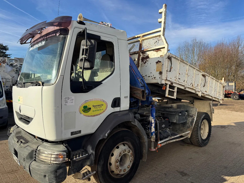 Renault Midlum 270 **TIPPER+FASSI CRANE-FRENCH TRUCK** - قلابات, شاحنة كرين: صور 1 Renault Midlum 270 **TIPPER+FASSI CRANE-FRENCH TRUCK** - قلابات, شاحنة كرين: صور 1