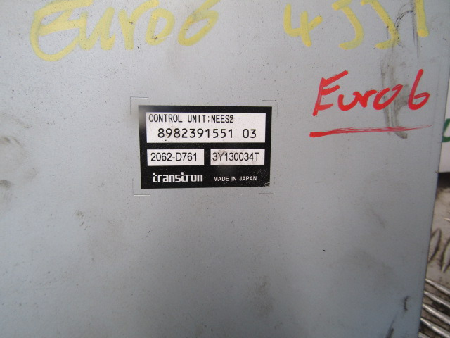 ISUZU N75 EURO 6 TRANSMISSION CONTROL UNIT P/NO 8982391551 03 - كتلة التحكم - شاحنة: صور 2 ISUZU N75 EURO 6 TRANSMISSION CONTROL UNIT P/NO 8982391551 03 - كتلة التحكم - شاحنة: صور 2
