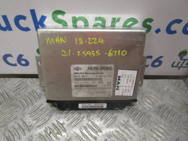 MAN M2000 18.224 ABS/ASR ECU P/NO 81.25935.6710 - كتلة التحكم - شاحنة: صور 1 MAN M2000 18.224 ABS/ASR ECU P/NO 81.25935.6710 - كتلة التحكم - شاحنة: صور 1