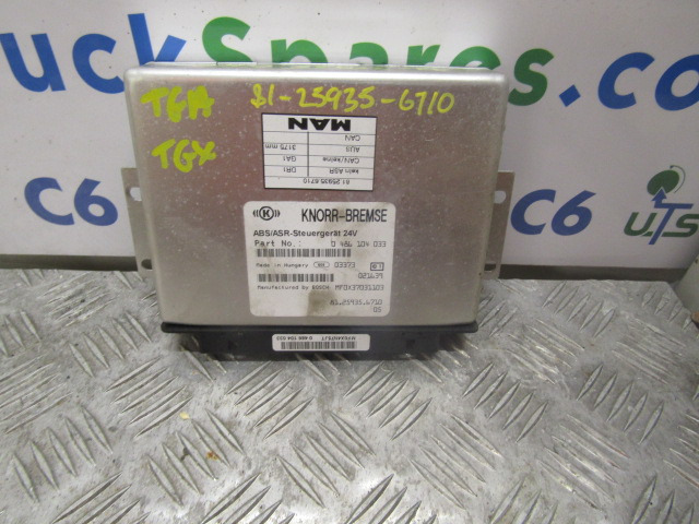 MAN TGA ABS / ASR ECU P/NO 81.25935.6710 - كتلة التحكم - شاحنة: صور 1 MAN TGA ABS / ASR ECU P/NO 81.25935.6710 - كتلة التحكم - شاحنة: صور 1