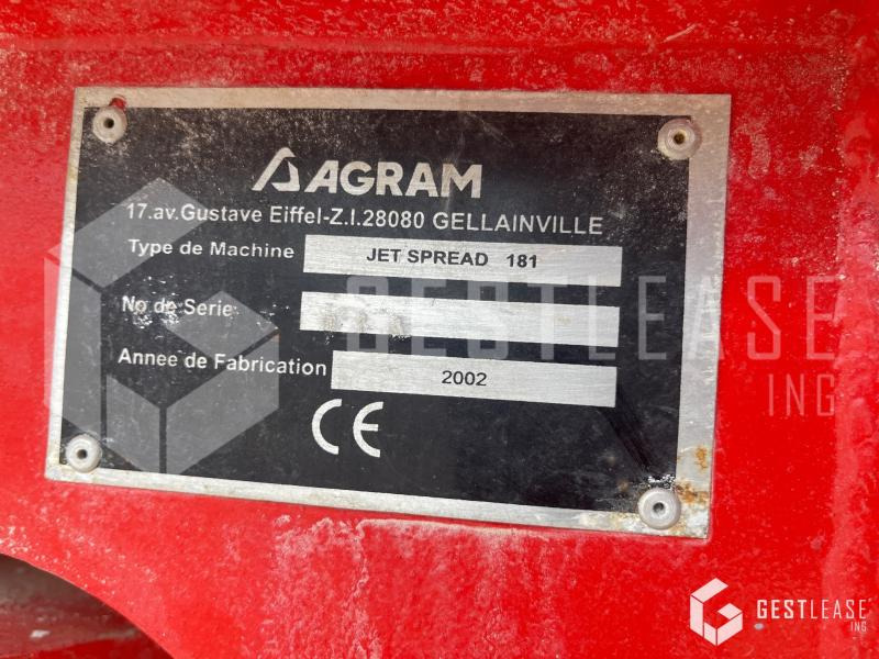 Agram JET SPREAD 181 - آلة رش الأسمدة: صور 5 Agram JET SPREAD 181 - آلة رش الأسمدة: صور 5