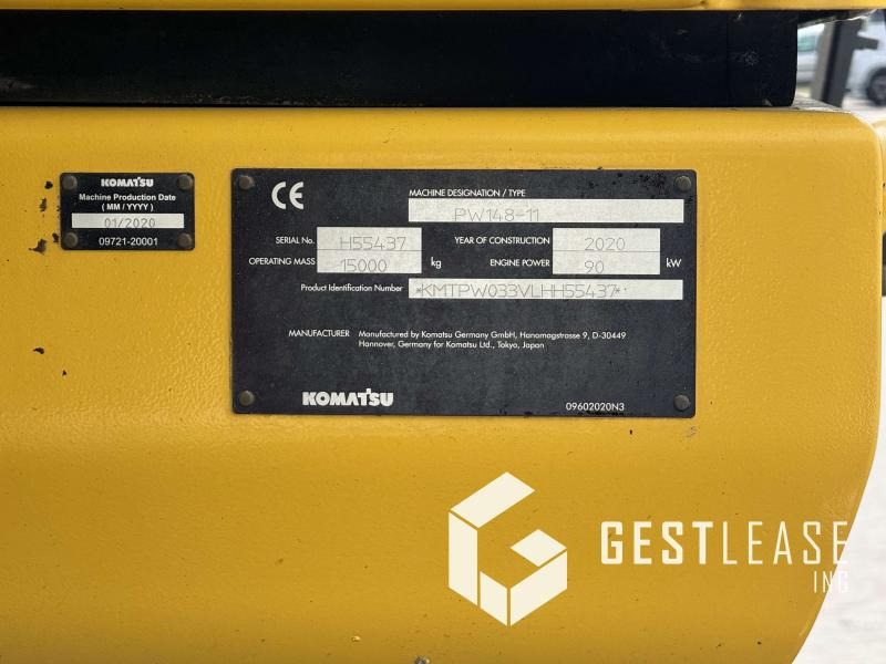 حفارة على عجلات Komatsu PW148-11: صور 10