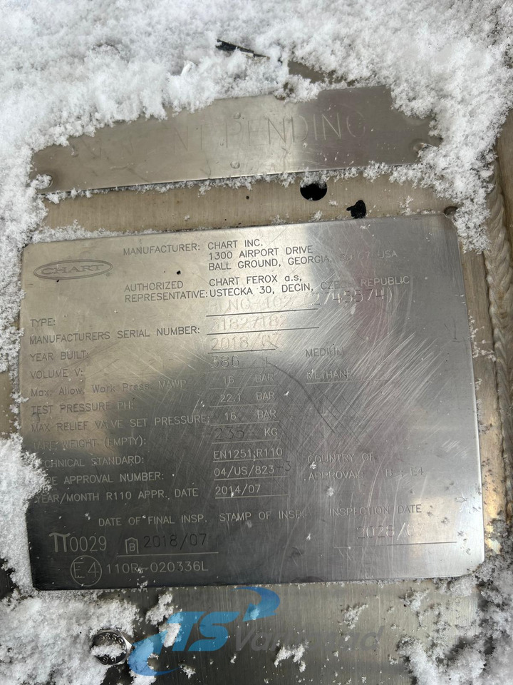 خزان وقود - شاحنة Scania Kütusepaak 352L (LNG) 2859387: صور 8