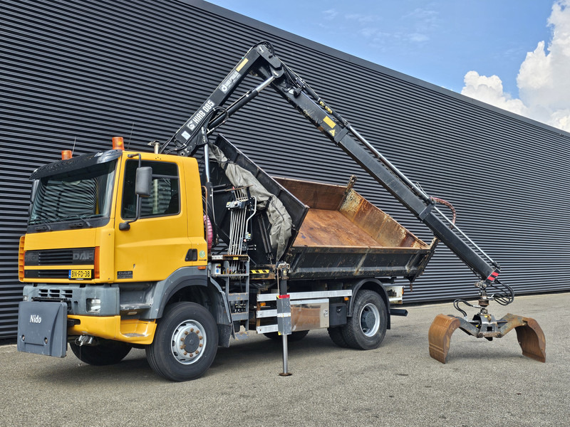 DAF CF 75.250 4X4 / HIAB CRANE + TIPPER / MANUAL / SPRING - شاحنة, شاحنة كرين: صور 2 DAF CF 75.250 4X4 / HIAB CRANE + TIPPER / MANUAL / SPRING - شاحنة, شاحنة كرين: صور 2