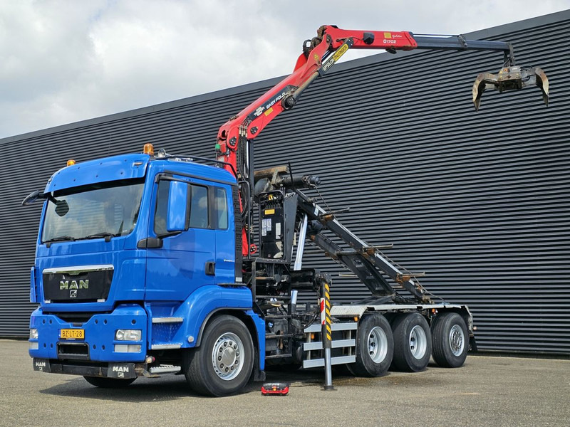 MAN TGS 35.400 / 8x4-4 / CONTAINER SYSTEM / PALFINGER Z CRANE - شاحنة - نظام الكابلات, شاحنة كرين: صور 1 MAN TGS 35.400 / 8x4-4 / CONTAINER SYSTEM / PALFINGER Z CRANE - شاحنة - نظام الكابلات, شاحنة كرين: صور 1