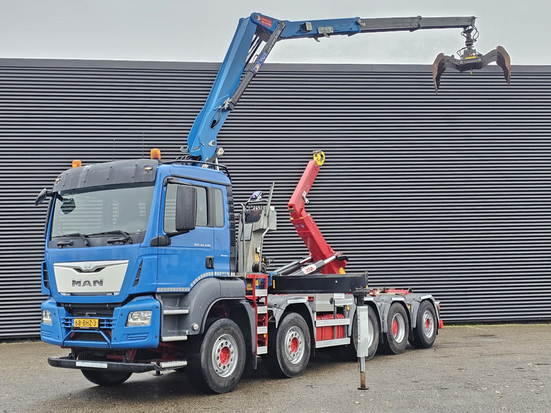 MAN TGS 47.440 BBL / 10X4 HOOKLIFT + Z CRANE - شاحنة ذات الخطاف, شاحنة كرين: صور 1 MAN TGS 47.440 BBL / 10X4 HOOKLIFT + Z CRANE - شاحنة ذات الخطاف, شاحنة كرين: صور 1