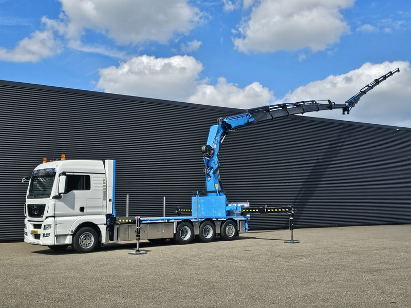 MAN TGX 35.480 8x4-4 / HMF 85 t/m + JIB / WINCH - شاحنات مسطحة, شاحنة كرين: صور 1 MAN TGX 35.480 8x4-4 / HMF 85 t/m + JIB / WINCH - شاحنات مسطحة, شاحنة كرين: صور 1