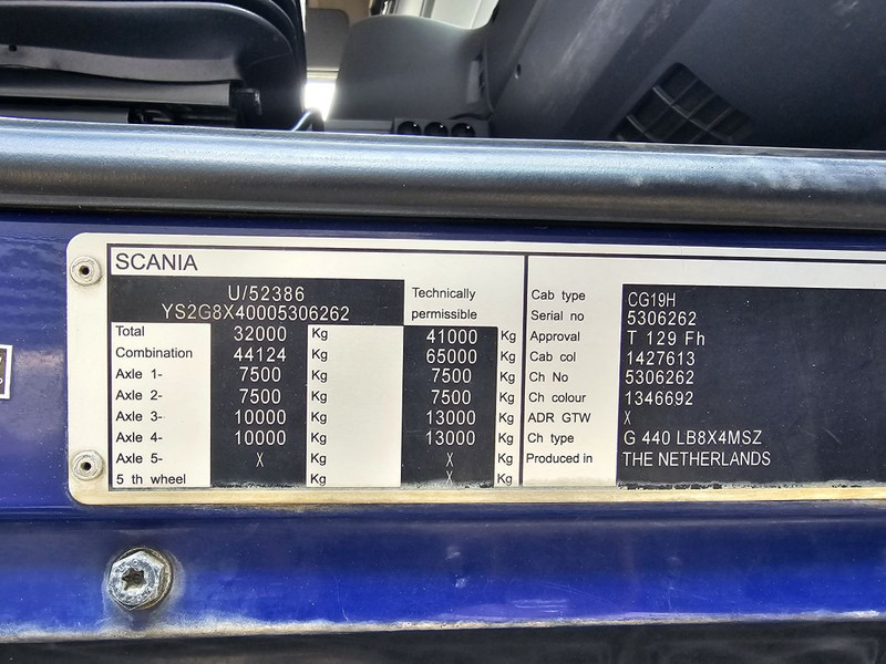 شاحنة كرين Scania G440 / RETARDER / 8x4 / PALFINGER-EPSILON CRANE: صور 18 شاحنة كرين Scania G440 / RETARDER / 8x4 / PALFINGER-EPSILON CRANE: صور 18