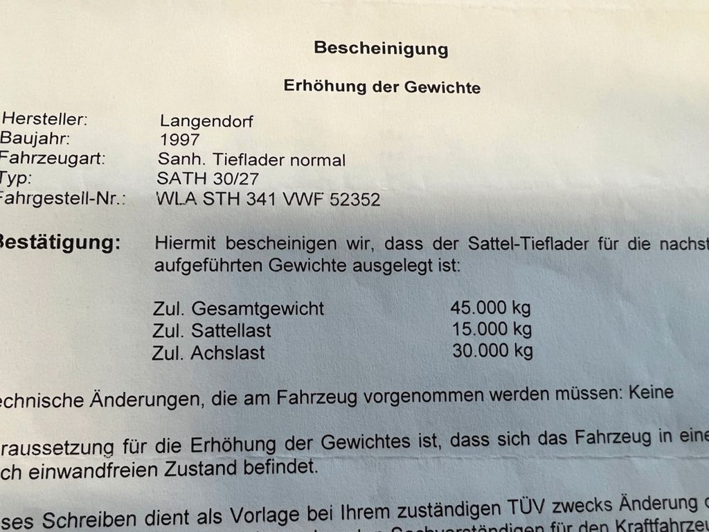 Langendorf Tiefbett mit Rampen Hydraulisch Langendorf Tiefbett mit Rampen Hydraulisch - عربة مسطحة منخفضة نصف مقطورة: صور 3 Langendorf Tiefbett mit Rampen Hydraulisch Langendorf Tiefbett mit Rampen Hydraulisch - عربة مسطحة منخفضة نصف مقطورة: صور 3