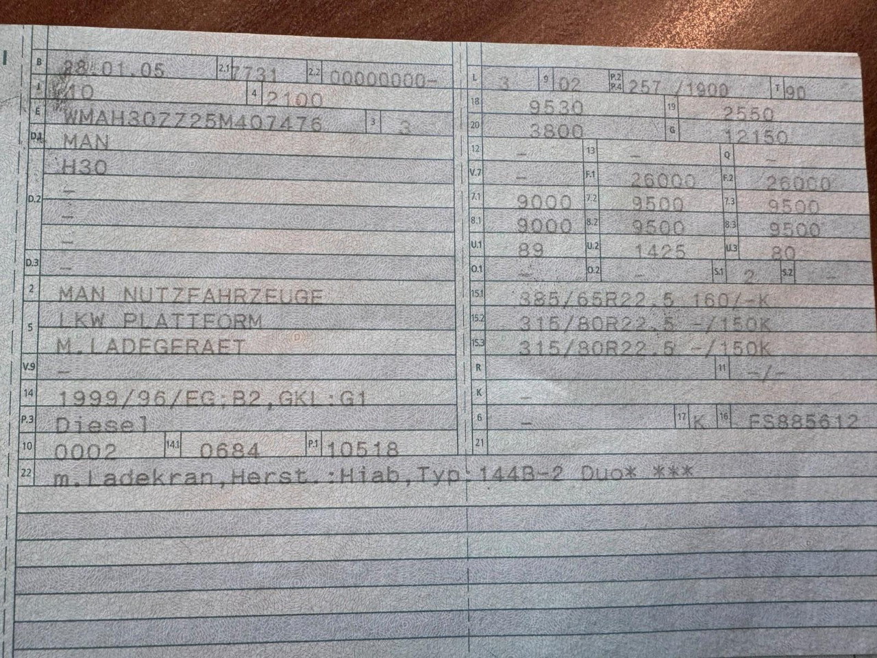 MAN 26.350 6X4 Pritsche mit Kran - شاحنة كرين: صور 2 MAN 26.350 6X4 Pritsche mit Kran - شاحنة كرين: صور 2