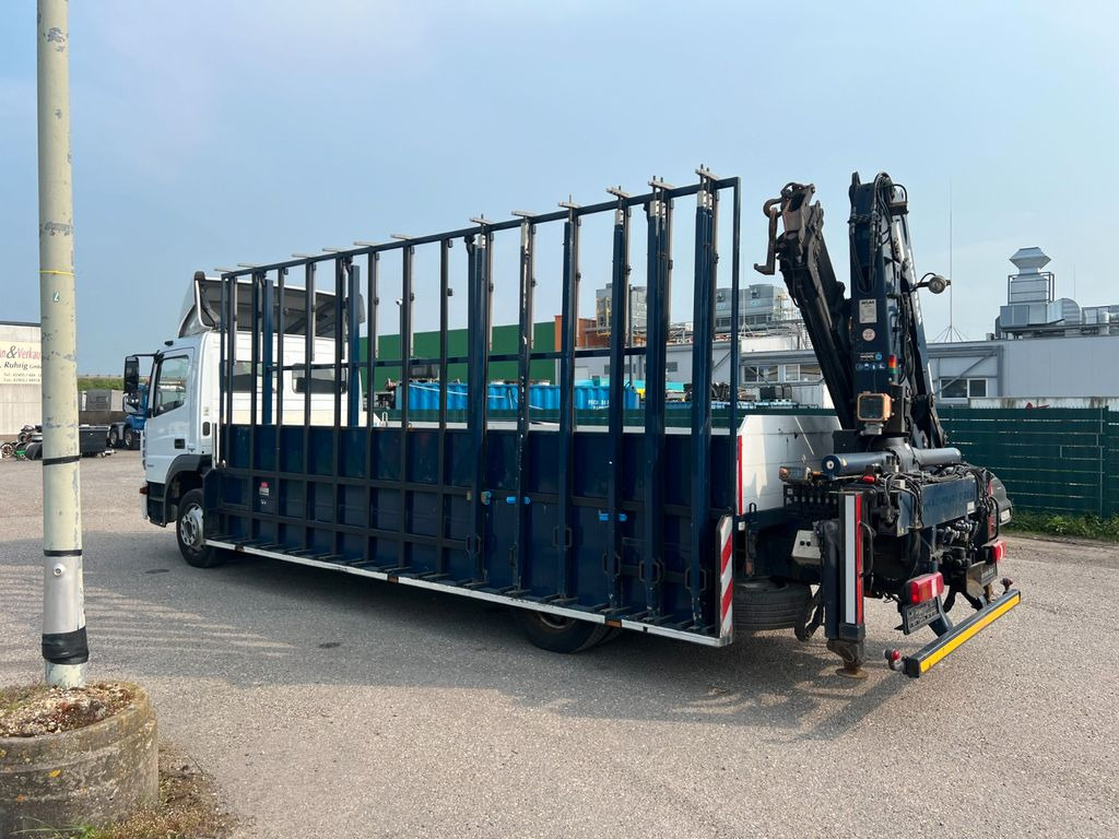 Mercedes-Benz 1327 4X2 Glastransporter mit Kran Funkbedienung - شاحنة كرين, شاحنة كرين: صور 1 Mercedes-Benz 1327 4X2 Glastransporter mit Kran Funkbedienung - شاحنة كرين, شاحنة كرين: صور 1