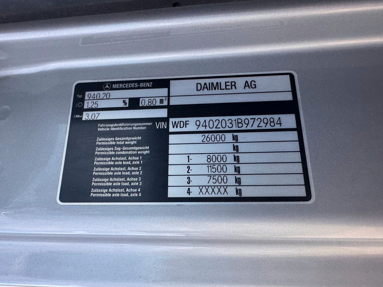 Mercedes-Benz 2540 6X2 Pritsche Palfinger PK 12002 mit Funk - شاحنة كرين: صور 3 Mercedes-Benz 2540 6X2 Pritsche Palfinger PK 12002 mit Funk - شاحنة كرين: صور 3