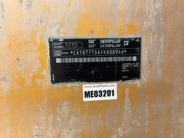 CAT 777D - شاحنة قلابة للمحاجر: صور 5 CAT 777D - شاحنة قلابة للمحاجر: صور 5