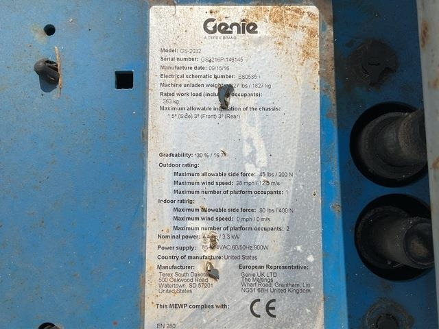 Genie GS2032 - رافعات مقصية: صور 5 Genie GS2032 - رافعات مقصية: صور 5