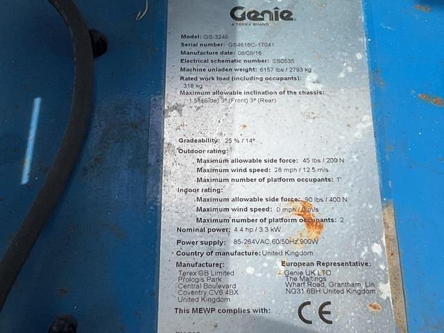 Genie GS3246 - رافعات مقصية: صور 5 Genie GS3246 - رافعات مقصية: صور 5