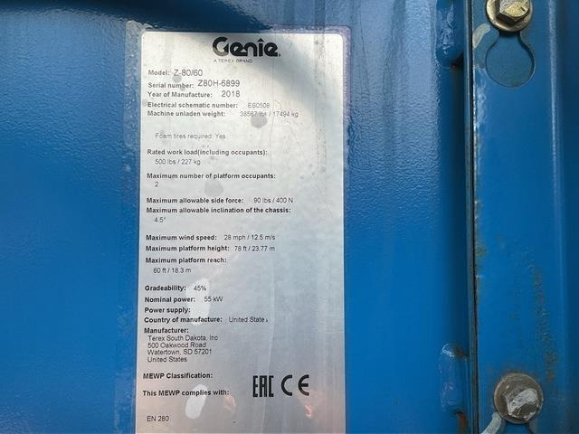 Genie Z80/60 - رافعات سلة مفصلية: صور 2 Genie Z80/60 - رافعات سلة مفصلية: صور 2