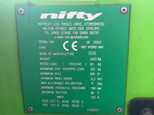 Niftylift HR17 - رافعات سلة مفصلية: صور 5 Niftylift HR17 - رافعات سلة مفصلية: صور 5