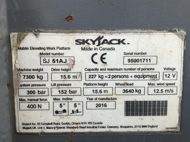 SkyJack SJ51AJ - رافعات سلة مفصلية: صور 5 SkyJack SJ51AJ - رافعات سلة مفصلية: صور 5