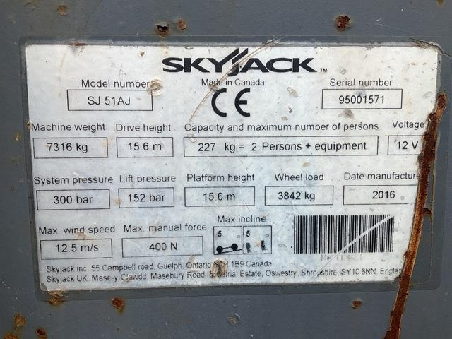 SkyJack SJ51AJ - رافعات سلة مفصلية: صور 5 SkyJack SJ51AJ - رافعات سلة مفصلية: صور 5