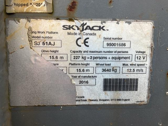 SkyJack SJ51AJ - رافعات سلة مفصلية: صور 5 SkyJack SJ51AJ - رافعات سلة مفصلية: صور 5