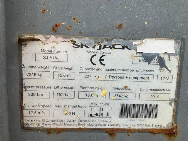 SkyJack SJ51AJ - رافعات سلة مفصلية: صور 5 SkyJack SJ51AJ - رافعات سلة مفصلية: صور 5