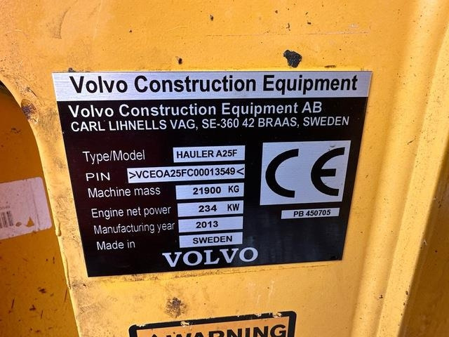 Volvo A25F - شاحنة مفصلية: صور 5 Volvo A25F - شاحنة مفصلية: صور 5
