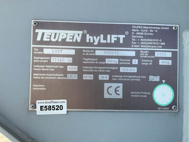 Teupen LB07 - رافعات سلة مفصلية: صور 5 Teupen LB07 - رافعات سلة مفصلية: صور 5