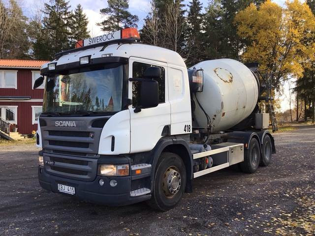 Scania P420LB - شاحنة خلاطة خرسانة: صور 1 Scania P420LB - شاحنة خلاطة خرسانة: صور 1