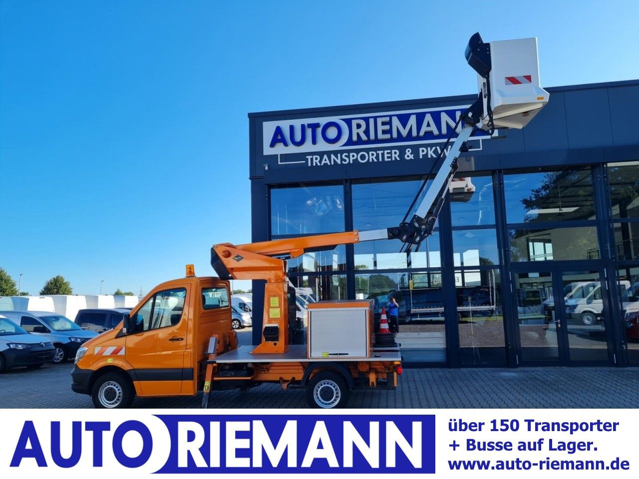 مصاعد الازدهار محمولة على شاحنة Mercedes-Benz Sprinter 316 CDI Hubarbeitsbühne 12m Korb isolie: صور 1