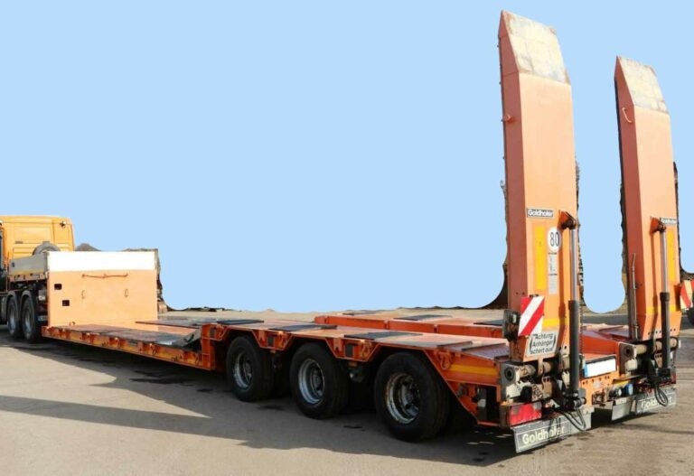 Goldhofer STZ-TL3-34/80 – low-bed trailer / Tiefbett-Tieflader - عربة مسطحة منخفضة مقطورة: صور 1 Goldhofer STZ-TL3-34/80 – low-bed trailer / Tiefbett-Tieflader - عربة مسطحة منخفضة مقطورة: صور 1