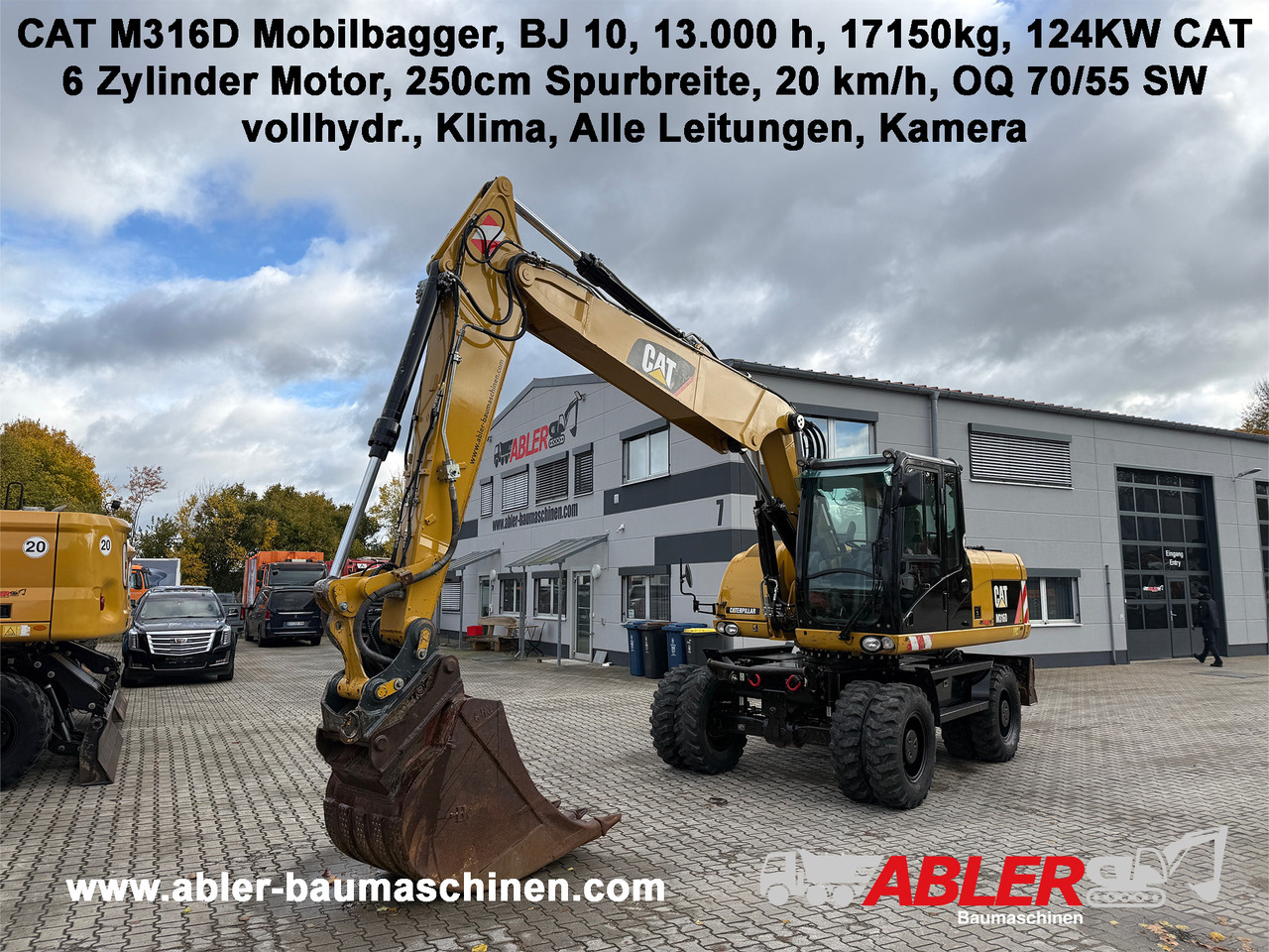 CATERPILLAR M316D Mobilbagger OQ 70/55 Klima - حفارة: صور 1 CATERPILLAR M316D Mobilbagger OQ 70/55 Klima - حفارة: صور 1