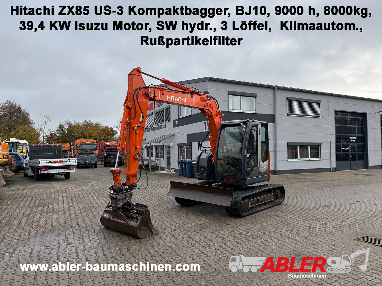 Hitachi ZX85 US-3 Kompaktbagger SW - حفارة: صور 1 Hitachi ZX85 US-3 Kompaktbagger SW - حفارة: صور 1