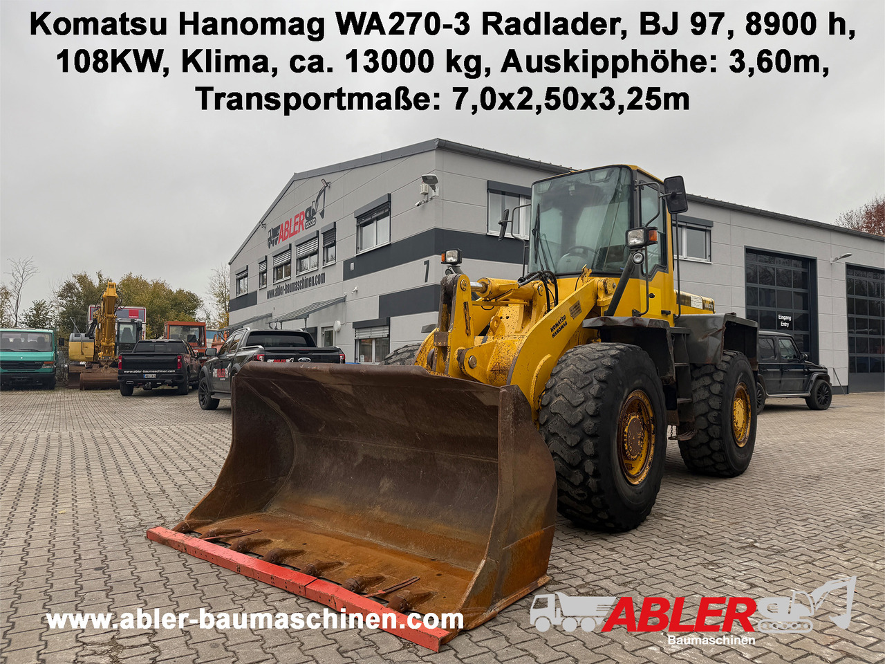 Komatsu Hanomag WA270-3 Radlader Klima - اللودر بعجل: صور 1 Komatsu Hanomag WA270-3 Radlader Klima - اللودر بعجل: صور 1