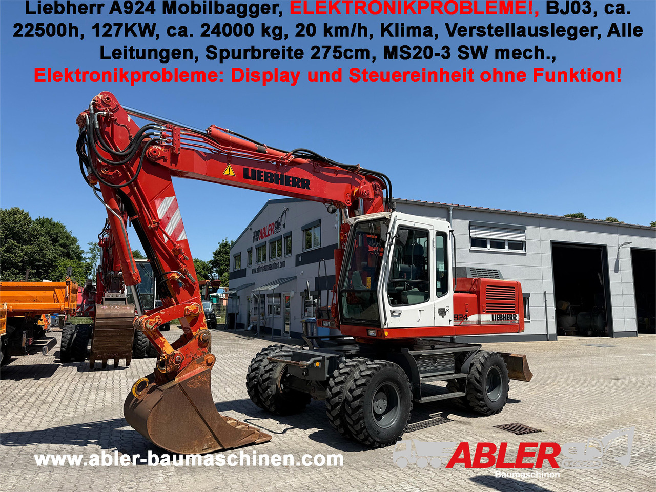 Liebherr A924 Mobilbagger HS20 SW - حفارة: صور 1 Liebherr A924 Mobilbagger HS20 SW - حفارة: صور 1
