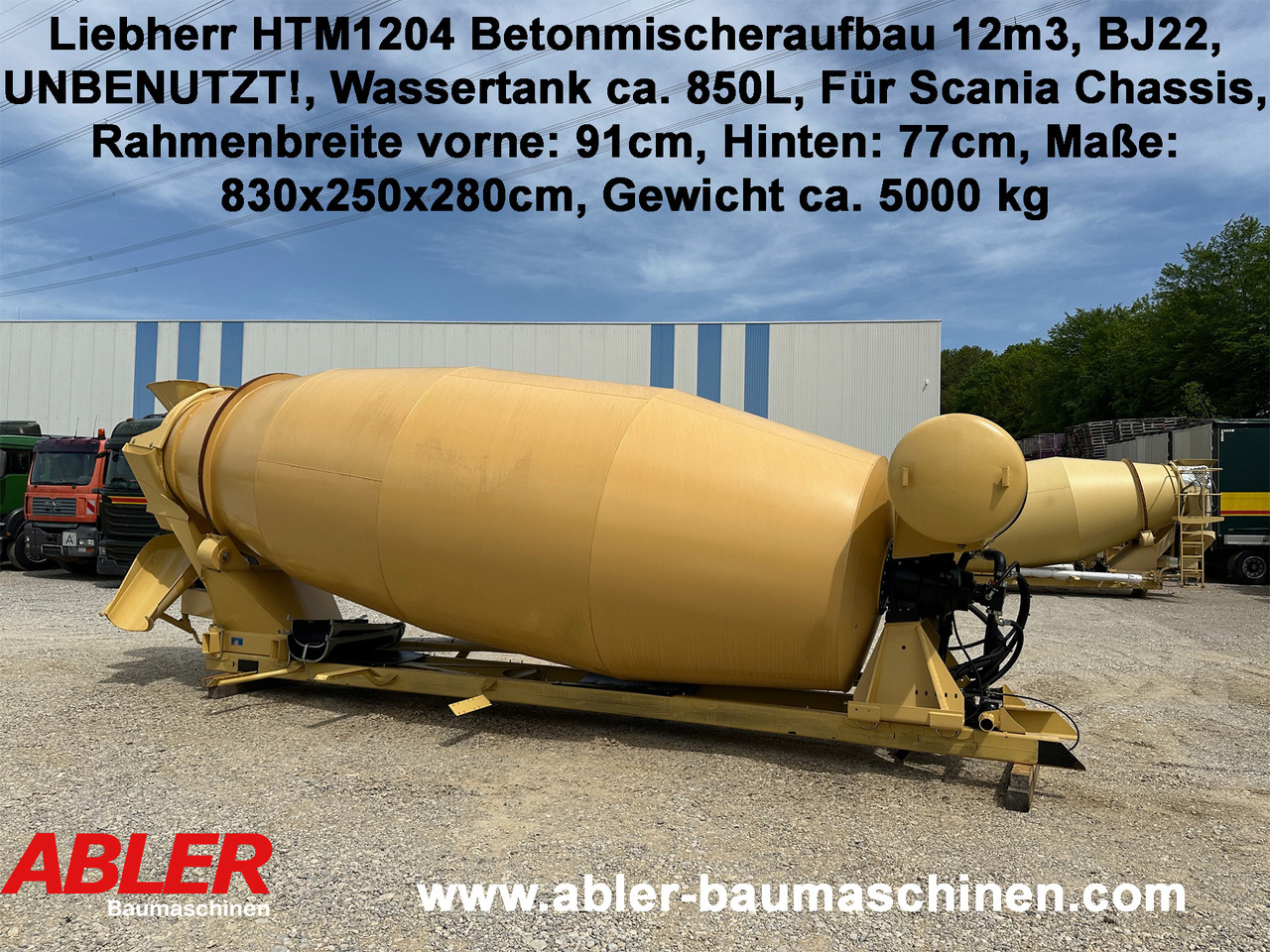Liebherr HTM1204 Betonmischer Aufbau 12 m3 UNBENUTZT - حلة خرسانة: صور 1 Liebherr HTM1204 Betonmischer Aufbau 12 m3 UNBENUTZT - حلة خرسانة: صور 1