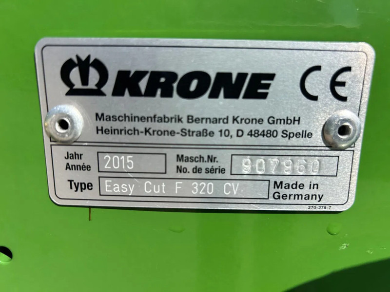 Krone Easycut 9140 CV triple maaier - جزازة: صور 3 Krone Easycut 9140 CV triple maaier - جزازة: صور 3
