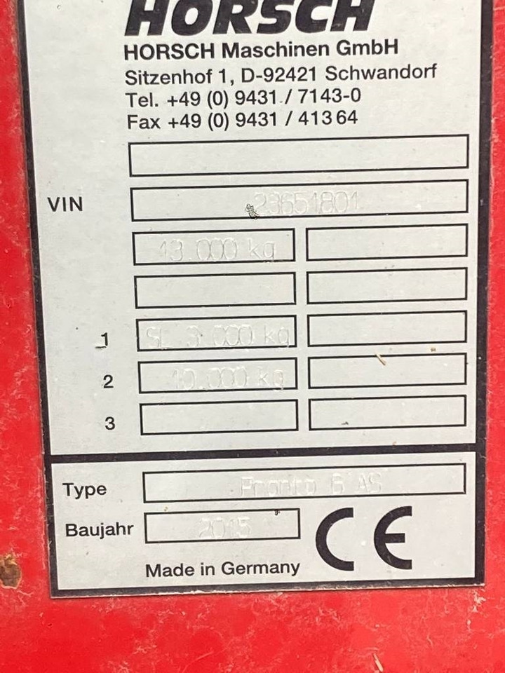 معدات بذار Horsch Pronto 6 AS: صور 11 معدات بذار Horsch Pronto 6 AS: صور 11