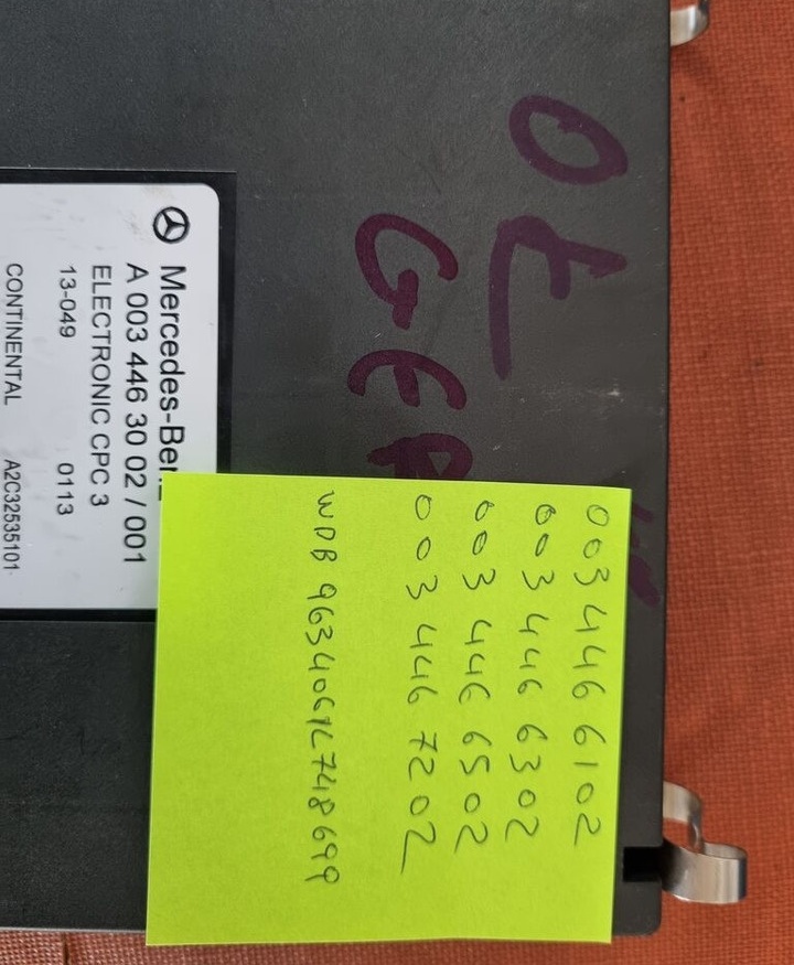 كتلة التحكم - شاحنة Continental ELECTRONIC CPC 3 A 0044465602   Mercedes-Benz ACTROS MP4 EURO 6: صور 6