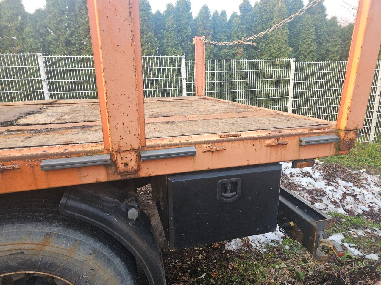 HKM L24/100E Plattformanhänger Rungen Blattfederung - مقطورات مسطحة: صور 4 HKM L24/100E Plattformanhänger Rungen Blattfederung - مقطورات مسطحة: صور 4