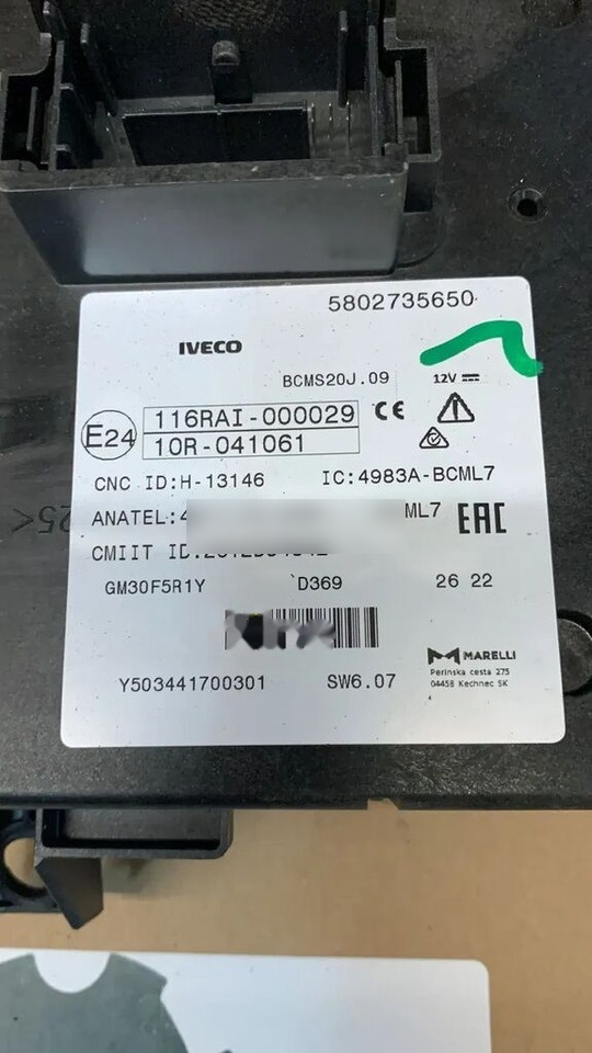 Iveco Daily Body Komputer 5802735650 - كتلة التحكم - شاحنة: صور 2 Iveco Daily Body Komputer 5802735650 - كتلة التحكم - شاحنة: صور 2