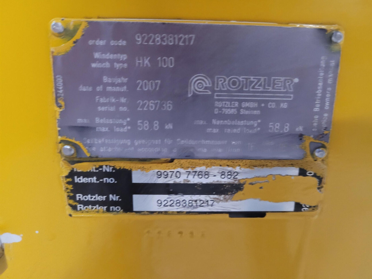 FAUN HK 100 winch - وینچ - موبايل كرين: صور 5 FAUN HK 100 winch - وینچ - موبايل كرين: صور 5