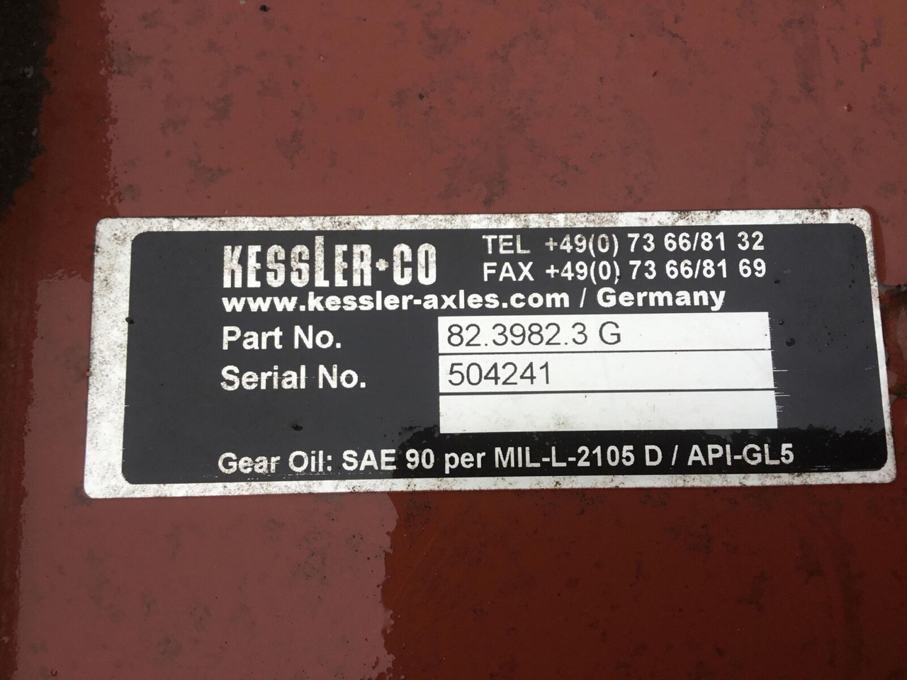 Kessler axle 82.3982.3G - المحور الخلفي - موبايل كرين: صور 5 Kessler axle 82.3982.3G - المحور الخلفي - موبايل كرين: صور 5