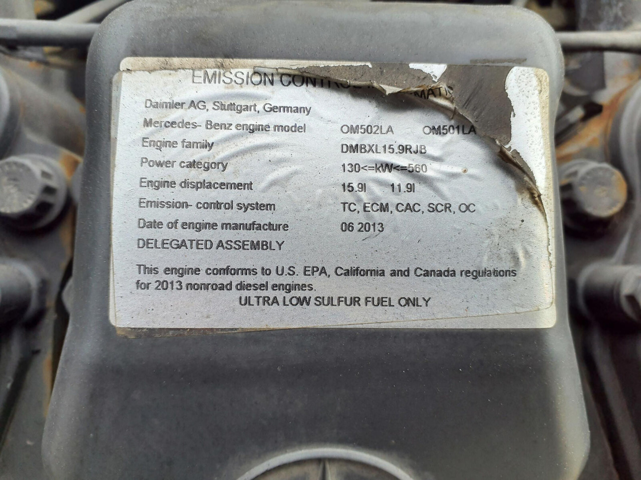 Mercedes-Benz GMK 6400 engine OM502LA - المحرك - موبايل كرين: صور 5 Mercedes-Benz GMK 6400 engine OM502LA - المحرك - موبايل كرين: صور 5