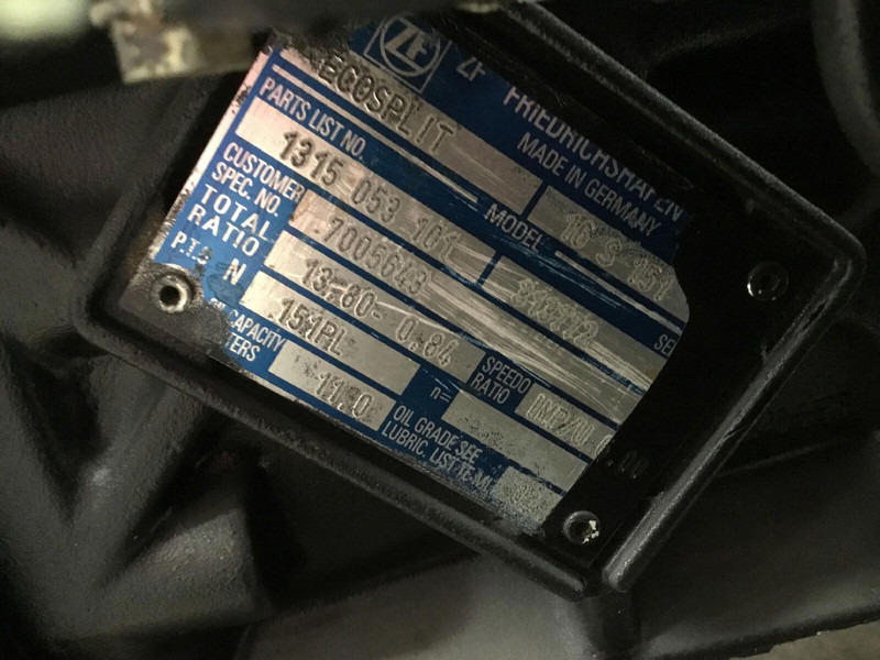 ZF ATF 60-4 gearbox EcoSplit 16-S-151 - علبة التروس - الرافعة: صور 5 ZF ATF 60-4 gearbox EcoSplit 16-S-151 - علبة التروس - الرافعة: صور 5