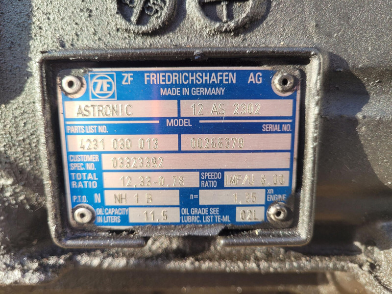 ZF GMK 3055 Gearbox ZF Astronic 12 AS 2302 - علبة التروس - الرافعة: صور 5 ZF GMK 3055 Gearbox ZF Astronic 12 AS 2302 - علبة التروس - الرافعة: صور 5