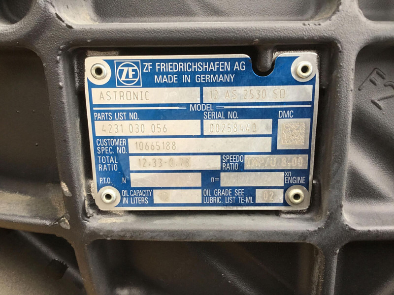 ZF MK 88 ZF Astronic gearbox 12 AS 2530 S0 - علبة التروس - الرافعة: صور 5 ZF MK 88 ZF Astronic gearbox 12 AS 2530 S0 - علبة التروس - الرافعة: صور 5