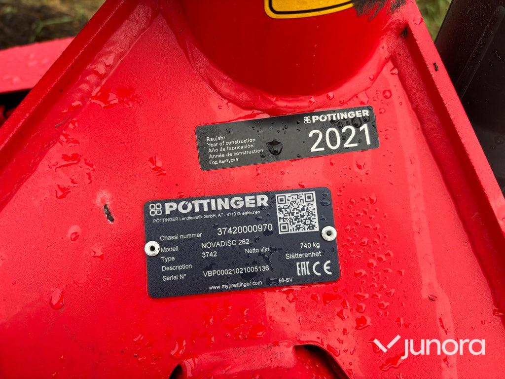 جزازة Slåttermaskin - Pöttinger Novadisc 262: صور 9