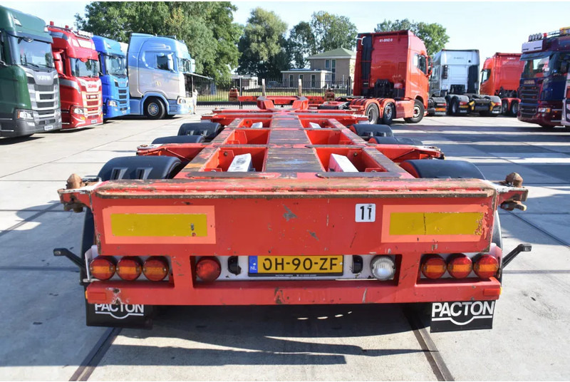 Pacton T3-010 - BPW AXLES - 2 x LIFT AXLE - 2 x EXTENDABLE - DRUM BRAKES - GOOD CONDITION - - شاحنات الحاويات/ جسم علوي قابل للتغيير نصف مقطورة: صور 3 Pacton T3-010 - BPW AXLES - 2 x LIFT AXLE - 2 x EXTENDABLE - DRUM BRAKES - GOOD CONDITION - - شاحنات الحاويات/ جسم علوي قابل للتغيير نصف مقطورة: صور 3
